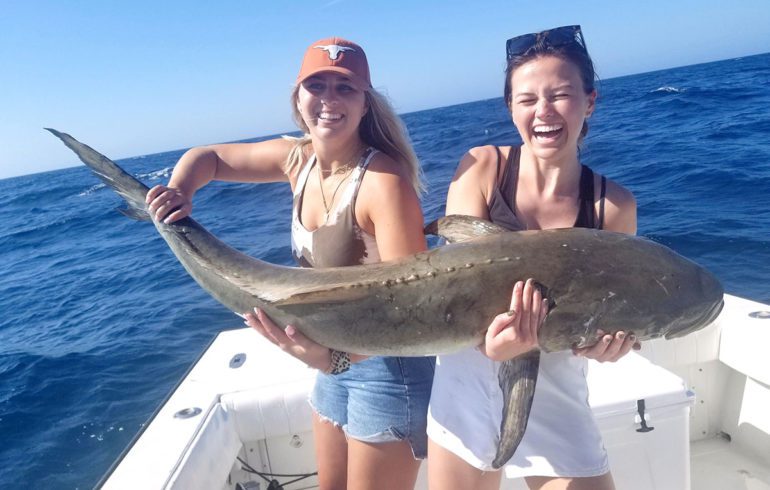 Cobia Catch on Fishing Charter